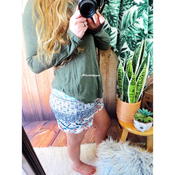 NWOT | Bohemian lounge shorts 🌿 - Picture 2 of 5